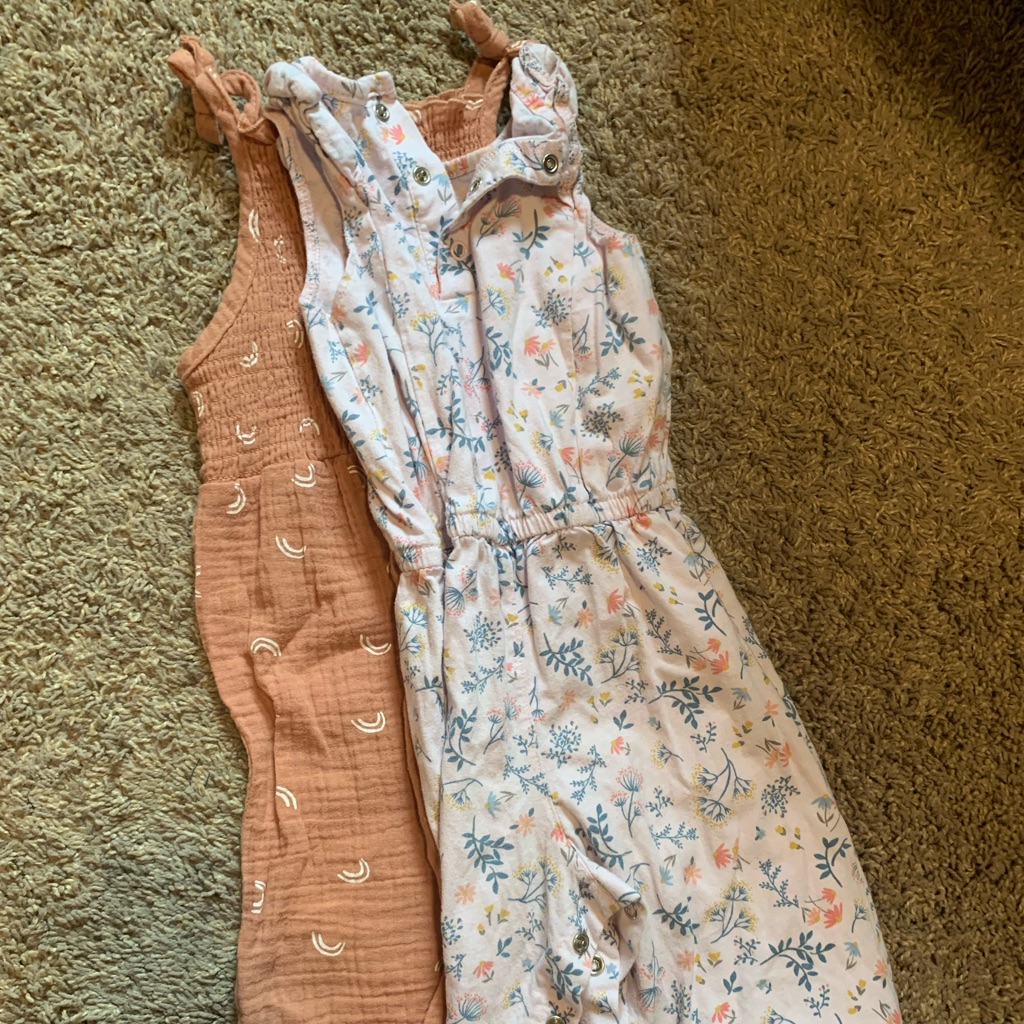 Two Toddler Jumpsuits/Rompers